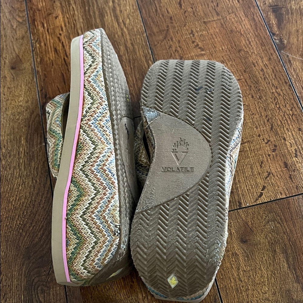 Volatile Women's  Patterned Wedge Sandals - Picture 3 of 3